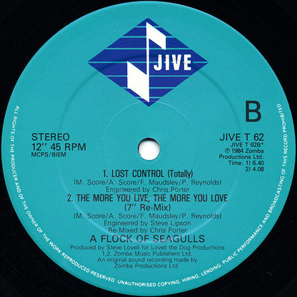 A Flock Of Seagulls : The More You Live, The More You Love (12", Single)