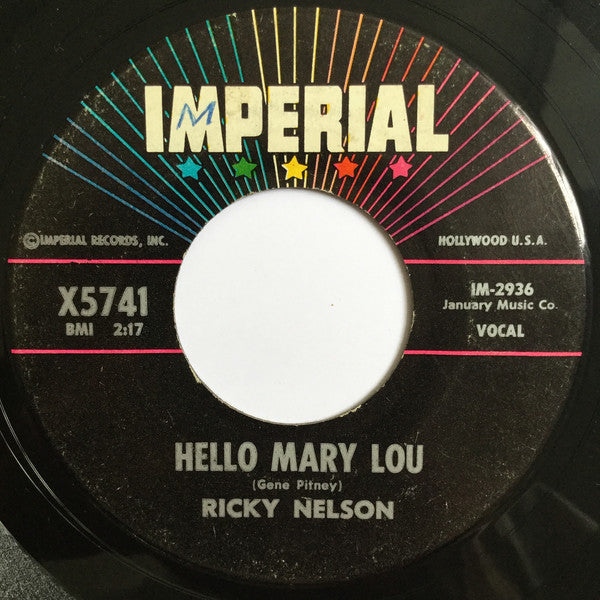 Ricky Nelson (2) : Hello Mary Lou / Travelin' Man (7", Single)