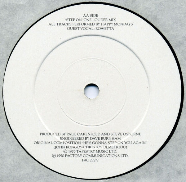 Happy Mondays : Step On (7", Single)