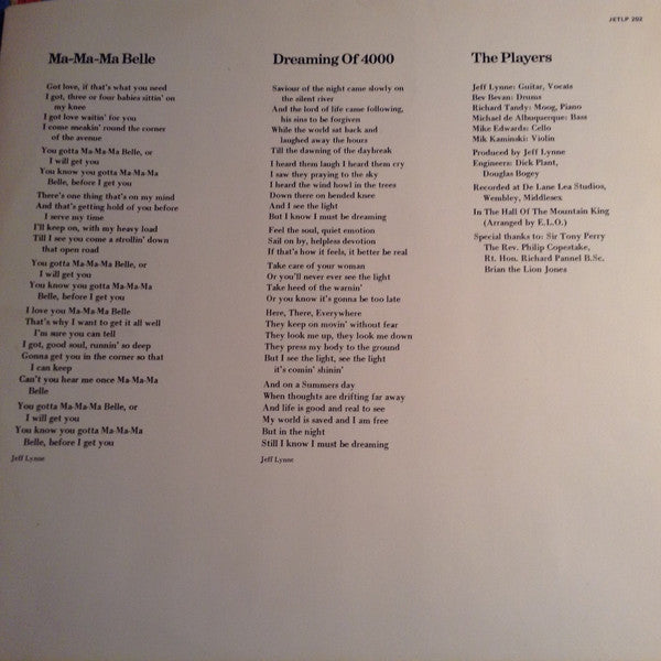 Electric Light Orchestra : On The Third Day (LP, Album, RE)