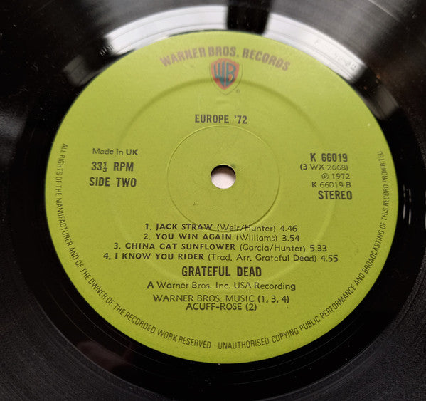 Grateful Dead* : Europe '72 (3xLP, Album, Tri)
