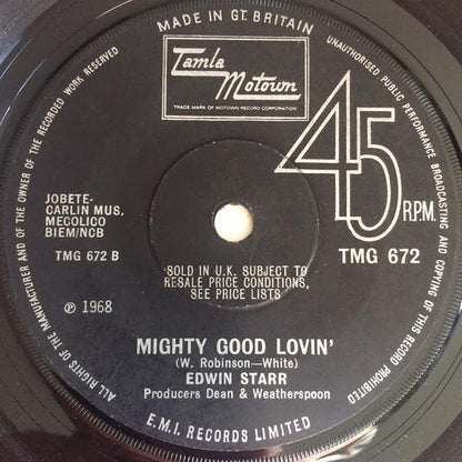 Edwin Starr : 25 Miles / Mighty Good Lovin' (7", Mono, Sol)