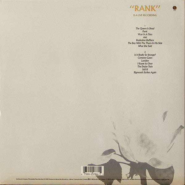 The Smiths : Rank (LP, Album, SRC)