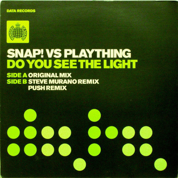 Snap! Vs Plaything : Do You See The Light (12", Single)