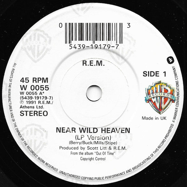 R.E.M. : Near Wild Heaven (7", Single, EMI)