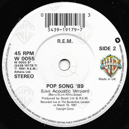 R.E.M. : Near Wild Heaven (7", Single, EMI)