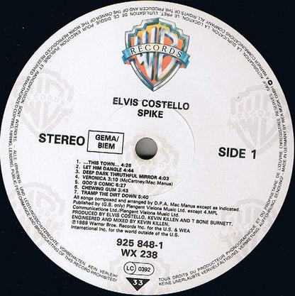 Elvis Costello : Spike (LP, Album, Als)