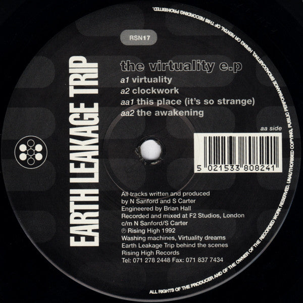 Earth Leakage Trip : The Virtuality EP (12", EP)