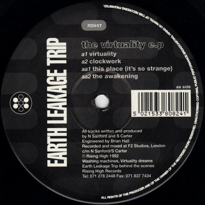 Earth Leakage Trip : The Virtuality EP (12", EP)