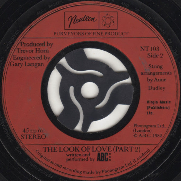 ABC : The Look Of Love (Parts One And Two) (7", Single, Lar)