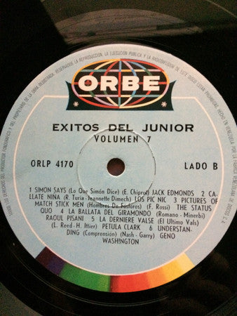 Various : Exitos Del Junior. Vol. VII (LP, Comp)