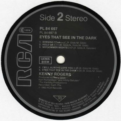 Kenny Rogers : Eyes That See In The Dark (LP, Album)