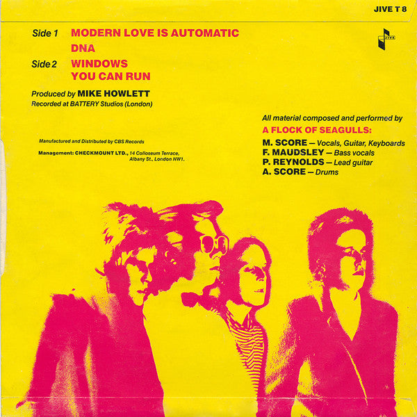 A Flock Of Seagulls : Modern Love Is Automatic (12", EP)
