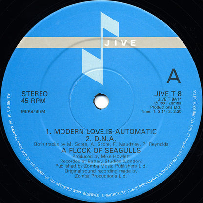 A Flock Of Seagulls : Modern Love Is Automatic (12", EP)