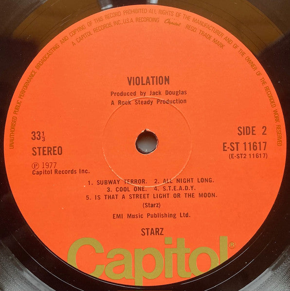 Starz (2) : Violation (LP, Album)
