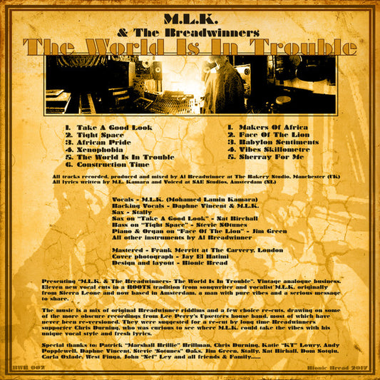 M.L.K.* & The Breadwinners : The World Is In Trouble (LP)