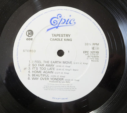 Carole King : Tapestry (LP, Album, RE, Gre)