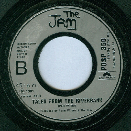 The Jam : Absolute Beginners (7", Single, Lar)