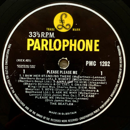 The Beatles : Please Please Me (LP, Album, Mono, RP, 4th)