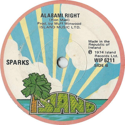 Sparks : Never Turn Your Back On Mother Earth (7", Single)