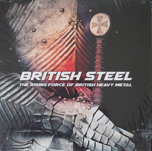 Various : British Steel (The Rising Force Of British Heavy Metal) (LP, Comp, Whi)