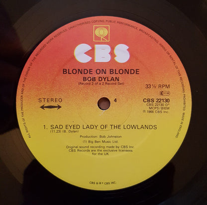Bob Dylan : Blonde On Blonde (2xLP, Album, RE, Gat)