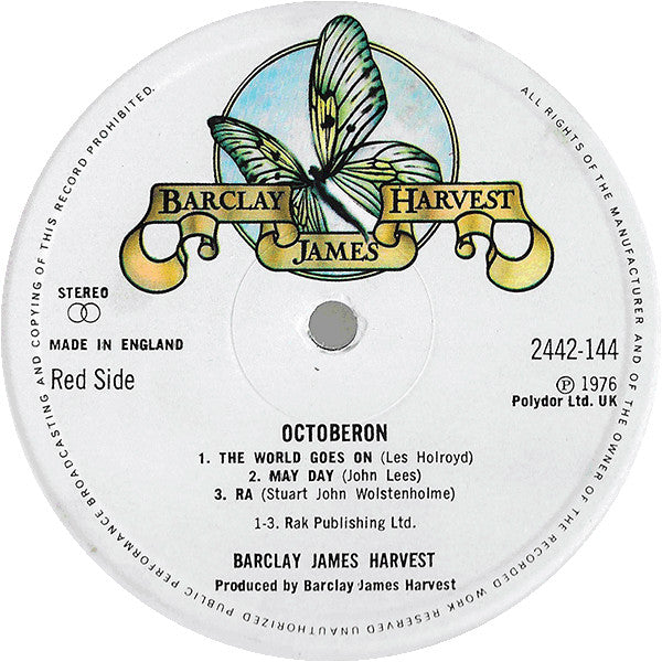 Barclay James Harvest : Octoberon (LP, Album, Emb)