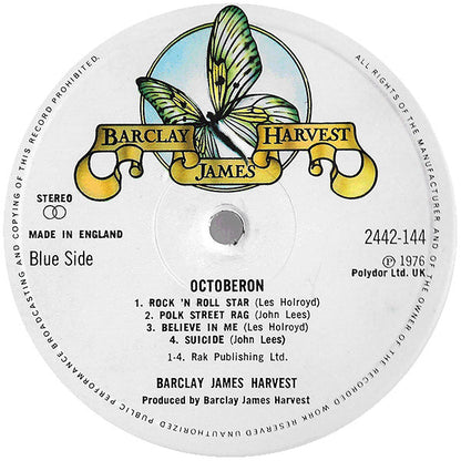 Barclay James Harvest : Octoberon (LP, Album, Emb)