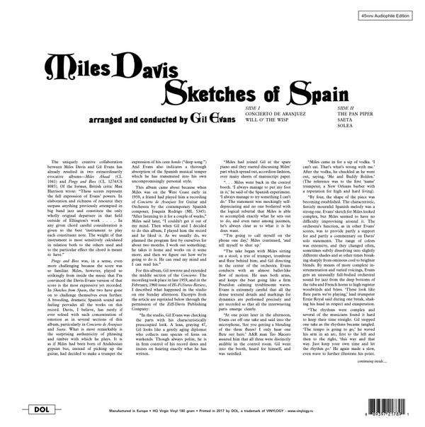 Miles* : Sketches Of Spain (LP, Album, RE, 180)