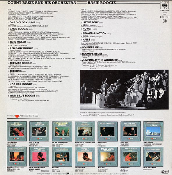 Count Basie : Basie Boogie (LP, Comp, Mono)