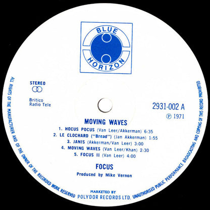 Focus (2) : Moving Waves (LP, Album)