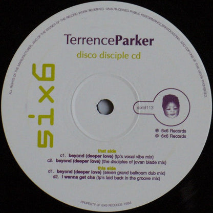 Terrence Parker : Disco Disciple EP (2x12", EP, Ltd)