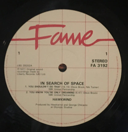 Hawkwind : X In Search Of Space (LP, Album, RE)