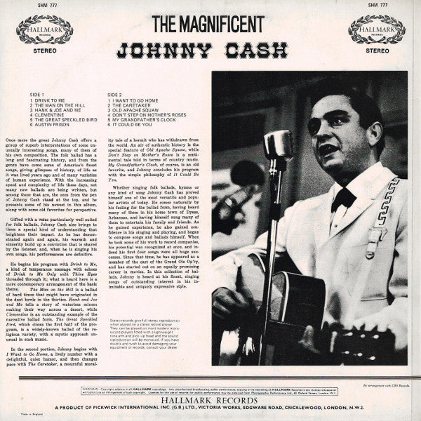 Johnny Cash : The Magnificent Johnny Cash (LP, Comp)