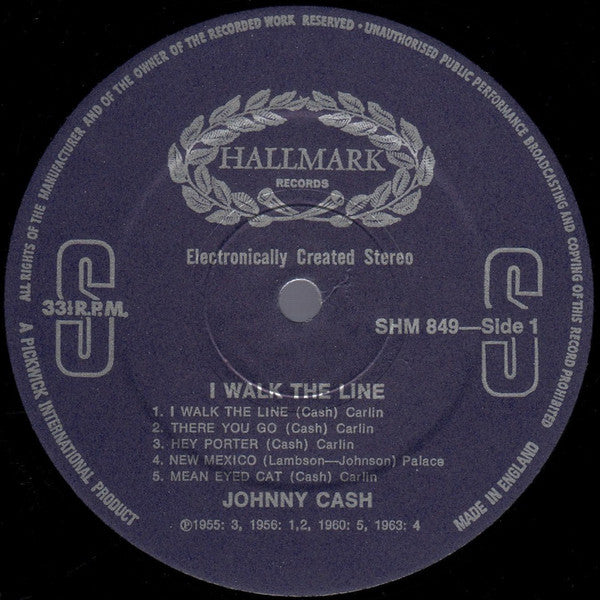 Johnny Cash : I Walk The Line (LP, Comp, Blu)