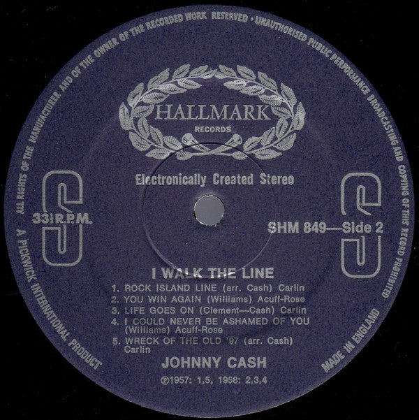 Johnny Cash : I Walk The Line (LP, Comp, Blu)