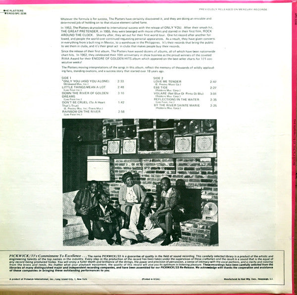 The Platters : Super Hits Of The Platters (LP, Comp, RP, Bla)