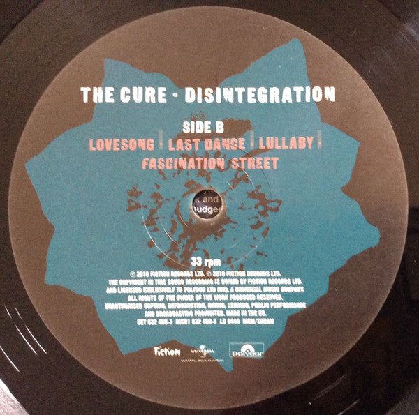 The Cure : Disintegration (2xLP, Album, RE, RM, 180)