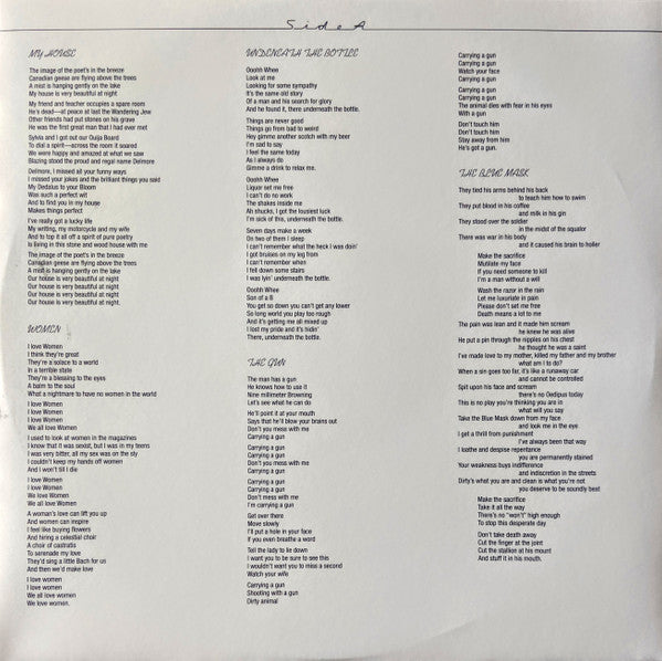Lou Reed : The Blue Mask (LP, Album, RE, RM)