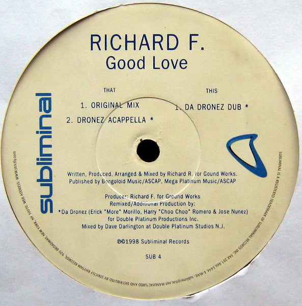Richard F. : Good Love (12")