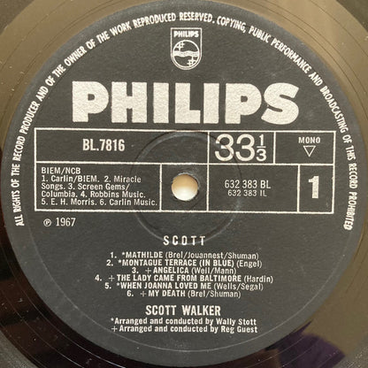 Scott Walker : Scott (LP, Album, Mono)