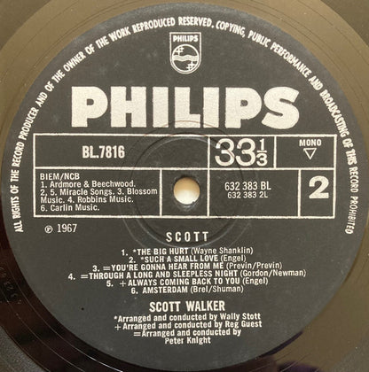 Scott Walker : Scott (LP, Album, Mono)