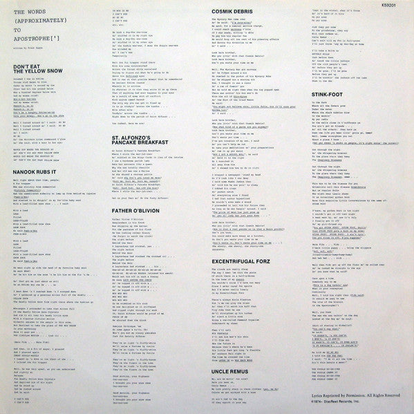Frank Zappa : Apostrophe (') (LP, Album)