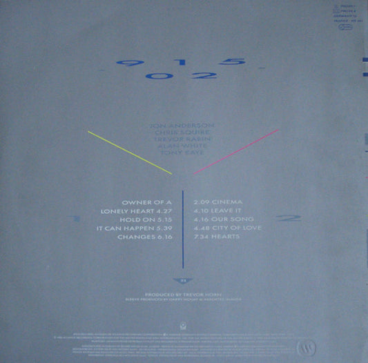 Yes : 90125 (LP, Album)