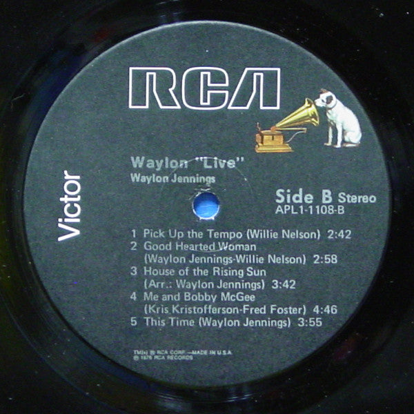 Waylon Jennings : Waylon Live (LP, Album, Ind)
