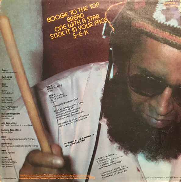 Idris Muhammad : Boogie To The Top (LP, Album)