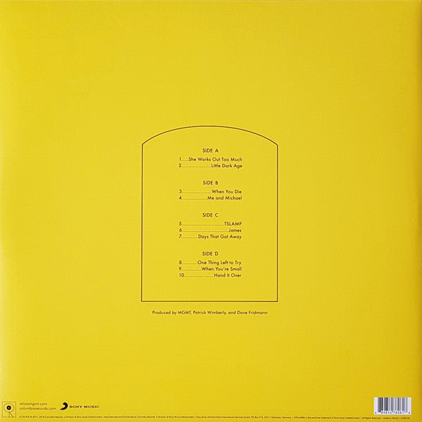 MGMT : Little Dark Age (2xLP, Album, 180)