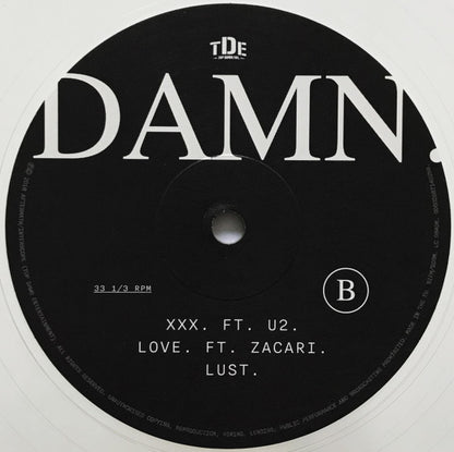 Kendrick Lamar : Damn (2xLP, Album, Ltd, Num, Cle)
