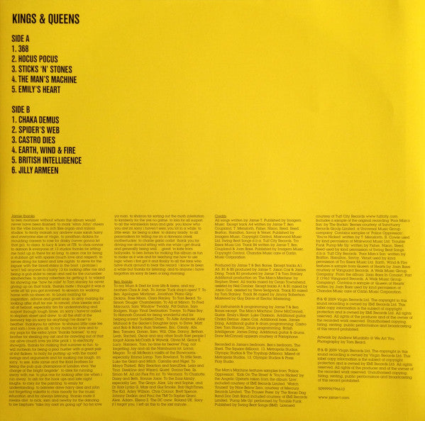 Jamie T : Kings & Queens (LP, Album, RE)