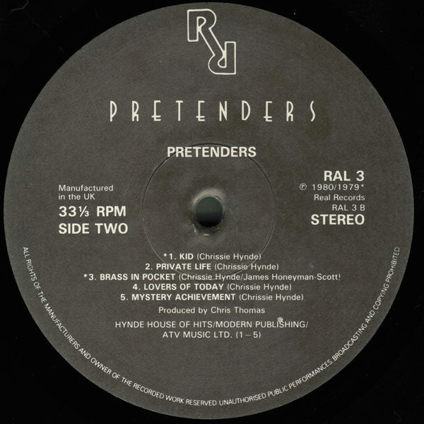 Pretenders* : Pretenders (LP, Album)